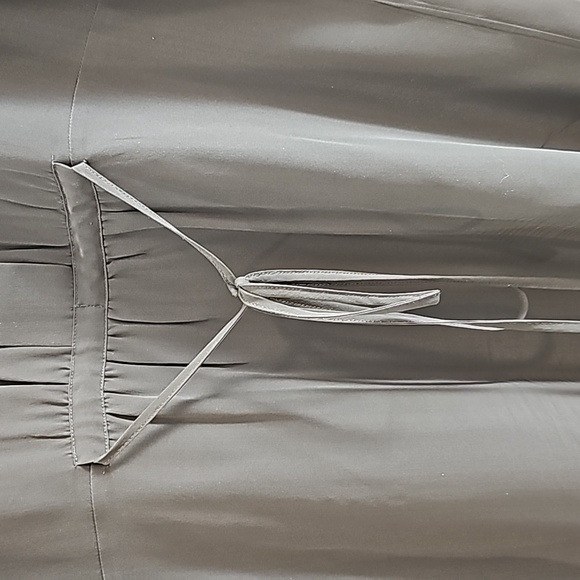 LIKE NEW 100% silk grey Club Monaco front button dress - size US 2 - Picture 5 of 7